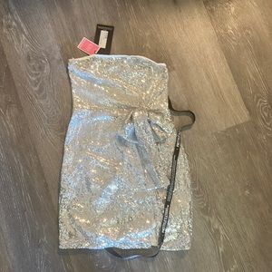 Grey glitter party dress. With tag, never worn